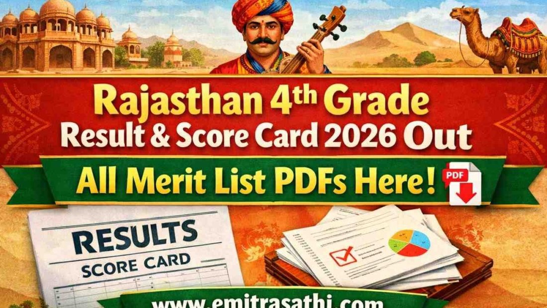 Rajasthan 4th Grade Bharti Result 2026 | Score Card + Merit List PDFs