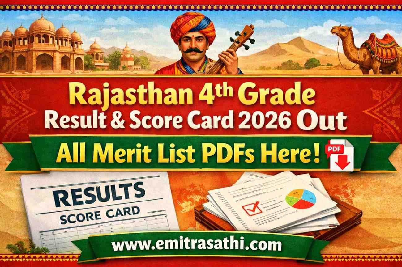 Rajasthan 4th Grade Bharti Result 2026 | Score Card + Merit List PDFs