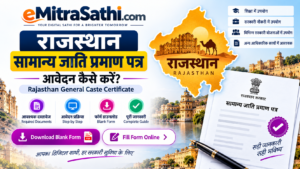 राजस्थान सामान्य जाति प्रमाण पत्र आवेदन फॉर्म